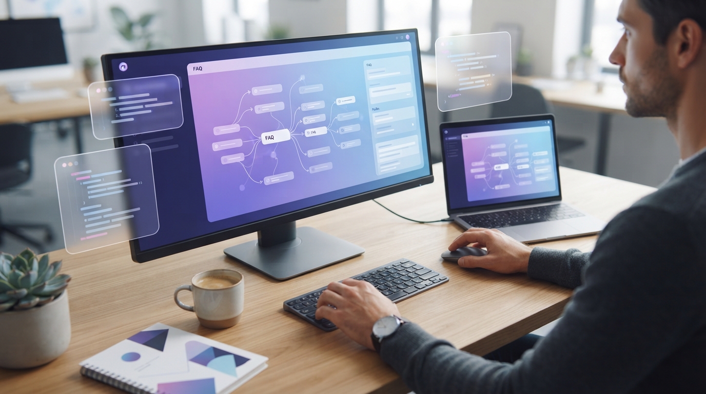 automatic FAQ schema generator — illustration